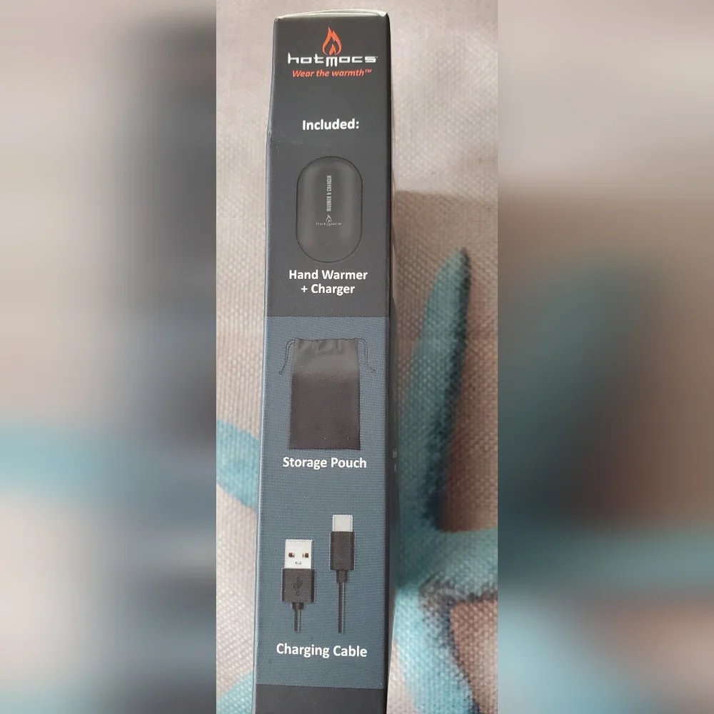HotMocs Rechargeable Hand Warmer & Charger NIB